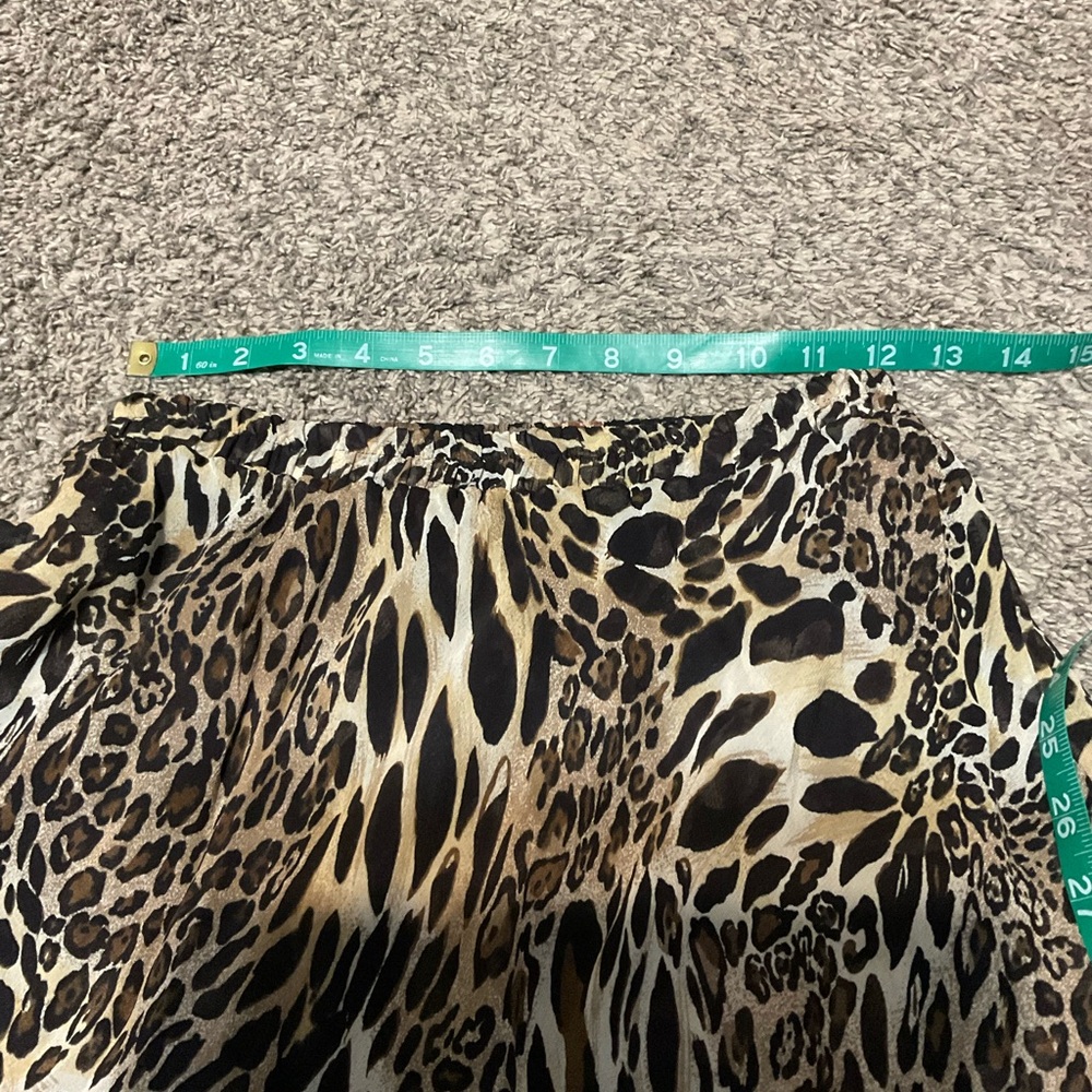 Reversible Floral and Animal Print Women's Maxi Skirt Flowy Small - Picture 7 of 7